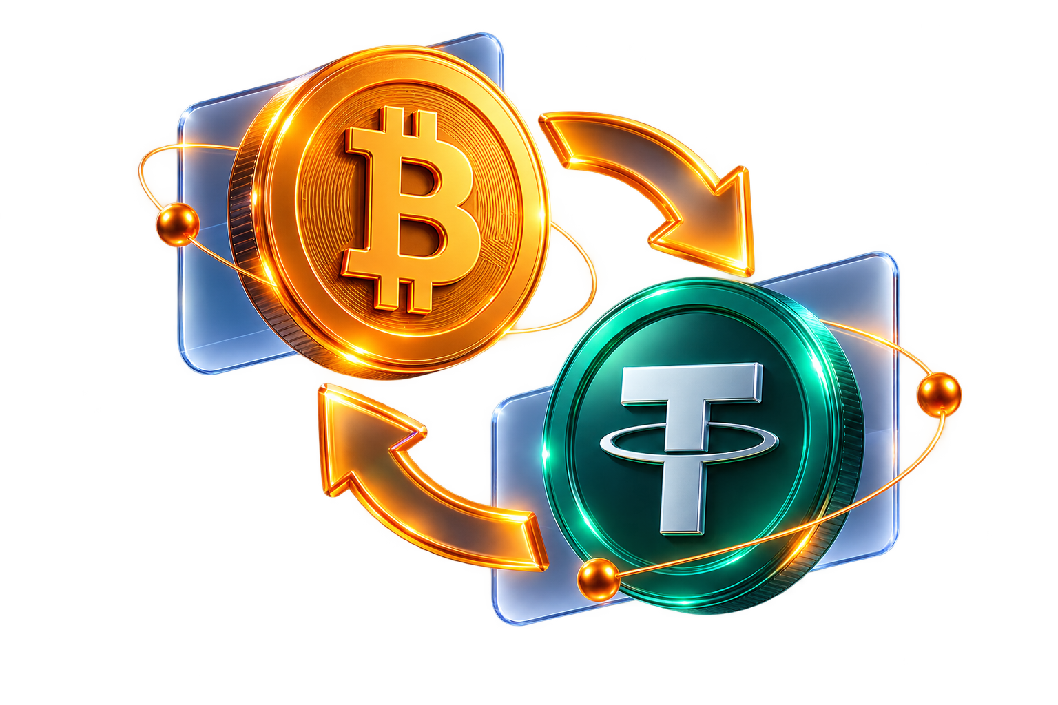 Конвертация криптовалюты в Tether с сопровождением TETChange